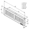 Ventilatierooster Haco VM- 220 x 55 mm- wit (k 149644-5) Productafbeelding-voorbeeld 3
