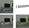 vidaXL TV Schrank mit LED Leuchten Betongrau 260x36,5x40 cm Produktbild-Vorschau 1