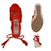 VAN HILL Damen Bast Keilsandaletten Cut-Outs Quasten Sommer Produktbild-Vorschau 3
