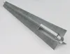 A galvanized metal ground sleeve for fence posts, shown on a white background. Produktbild-Vorschau