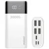 Dudao Powerbank 4x USB 30000mAh mit LCD 4A wei (K8Max wei) Produktbild-Vorschau 1