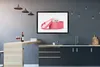 MuchoWow® Gerahmtes Poster Eine Nahaufnahme eines Kätzchens Produktbild-Vorschau 2