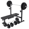 A weight bench with barbells and dumbbells. Produktbild-Vorschau