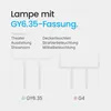 Modee GY6.35 Halogen Stecklampe 50W 910lm 2950K Warmweiß Produktbild-Vorschau 4