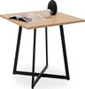 Homestyle4u Jedálenský stôl 80x80 cm dub kov čierny Náhľad obrázku produktu 3