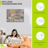 ARTland Leinwandbild Brücke in Monets Garten Größe: 80x60 Produktbild-Vorschau 3