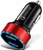 Co2 Alu 3.1A Qc 3.0 Caricatore Rapido Per Auto Nero 0055 Anteprima dell’immagine prodotto 2