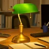 Tischleuchte, Bankerlampe, Zugkette, altmessing, grün, H 36 Produktbild-Vorschau 4