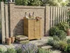 Gartenschrank aus Holz mit Rollen "Alexia" - 66 x 41 x 101 Produktbild-Vorschau 2