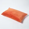HOMESCAPES Samt-Kissenbezug in Orange, 30 x 50 cm Produktbild-Vorschau 3