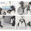 Verstellbarer Hunderollstuhl mit 4 Rädern aus Aluminium, Produktbild-Vorschau 6