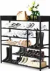 DanDiBo Schuhregal Platzsparend Metall Schwarz 6 Etagen 100 Produktbild-Vorschau 11