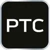 A black square with the white letters "PTC" in the center, and a silver border around the edges. Voir les images du produit