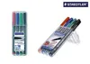 Staedtler Lumocolor 313 WP4, Černá, Modrá, Zelená, Červená, Náhled obrázku produktu 23