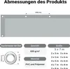 Telone Wiltec resistente alle intemperie grigio, telone Anteprima dell’immagine prodotto 3
