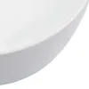 vidaXL Lavabo 42,5 x 42,5 x 14,5 cm in Vetroceramica bianca Anteprima dell’immagine prodotto 4