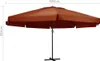 vidaXL Sonnenschirm Aluminium-Mast 600 cm Terrakotta Produktbild-Vorschau 7