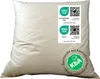 A white pillow with several certification labels on it. Produktbild-Vorschau