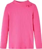 Kinder-Langarmshirt Rippstrick Knallrosa 116 Produktbild-Vorschau 1