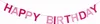 Oblique Unique Happy Birthday Girlande Banner Geburtstag Produktbild-Vorschau 2