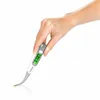 A hand holding a digital thermometer displaying a temperature. Produktbild-Vorschau