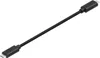 A black USB-C cable with connectors on both ends against a white background. Produktbild-Vorschau