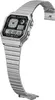 A silver Casio digital watch with a metal band is shown against a white background. Voir les images du produit