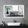 EMKE Miroir de salle de bain miroir mural LED 100x60cm avec Voir les images du produit 1