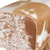 Design Turnbock stołek kozia skóra brązowy / biały 40 x 30 Podgląd zdjęcia produktu 11