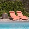 2erSet Sonnenliegen GALAPAGOS aus Textilene Terracotta - Produktbild-Vorschau 2