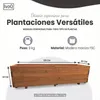IvoQ Jardinera de madera – 120x40x32 cm – Madera maciza – Vista previa de la imagen del producto 2