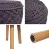 Sitzhocker HWC-J43, Strickhocker Hocker Fußhocker, 45x41cm Produktbild-Vorschau 4