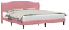 vidaXL Cadre de lit avec tête de lit rose 180 x 200 cm Voir les images du produit 1