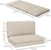 HOMCOM Bodensofa 3-in-1 Klappbar Schlafsofa mit Samtoptik Produktbild-Vorschau 3