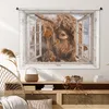 MuchoWow® Wandteppich Wandbehang Scottish Hochlandrind - Produktbild-Vorschau 6
