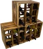 3er set Weinregal 9er geflammt Flaschenregal Weinschrank Produktbild-Vorschau 1