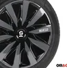 Sparco 4er Set 15" Zoll Radkappen Lazio SPC1591BKGR schwarz Produktbild-Vorschau 7