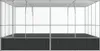 vidaXL Volière argentée 418x414x212 cm acier Voir les images du produit 4