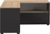Bureau - Eikenhout en zwart - 90 x 90 x 45 cm Productafbeelding-voorbeeld 2