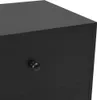 Comodini 2 pezzi neri 40 x 30 x 50 cm in legno di pino Anteprima dell’immagine prodotto 9
