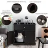 COSTWAY Katzenschrank mit Schublade, Tür&Eingang, 3-in-1 Produktbild-Vorschau 2
