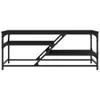 Tavolino nero 100x49x40 cm materiale a base di legno Anteprima dell’immagine prodotto 4