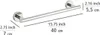 WENKO Edelstahl Handtuch Halter Stange Badetuch 40 cm BOSIO Produktbild-Vorschau 5