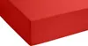 A close-up, studio shot of a red fitted sheet. Produktbild-Vorschau