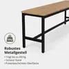 Sitzbank Agata | 97 x 32 cm | Bank Holz-Optik Eiche | Produktbild-Vorschau 6