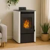 Peletová kamna Anita 7,6 kW White Sannover + instalační Náhled obrázku produktu 3