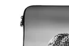 MuchoWow® Laptop Hülle 13 Zoll Jaguar - Schwarz und Weiß - Produktbild-Vorschau 3