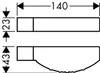 Technical drawing with dimensions of a product. Produktbild-Vorschau