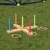 vidaXL Ringwurfspielset Mehrfarbig 41 x 41 x 16 cm Produktbild-Vorschau 3