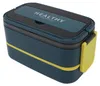 Double Layer Bento Box 316 Edelstahl Fach Portable Lunch Produktbild-Vorschau 5